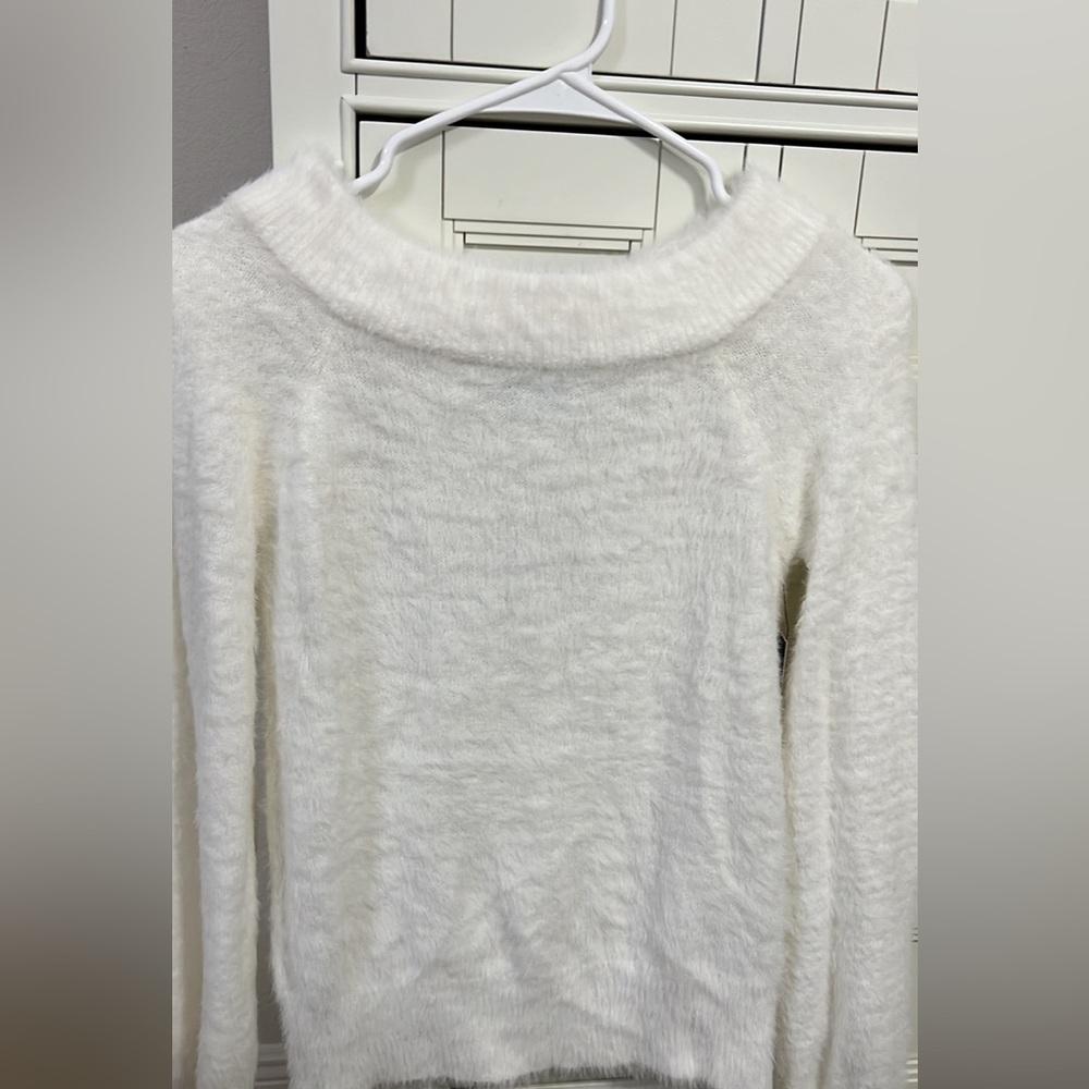 White Fluffy Shirt